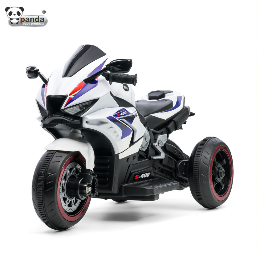 PANDA BABY PRODUCTS S400 White Bike Battery Operated Ride On(White)