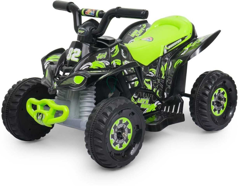 Colorpunch ATV PRIME EV BLUETOOTH MUSIC & LIGHT Car Battery Operated Ride On(Green)