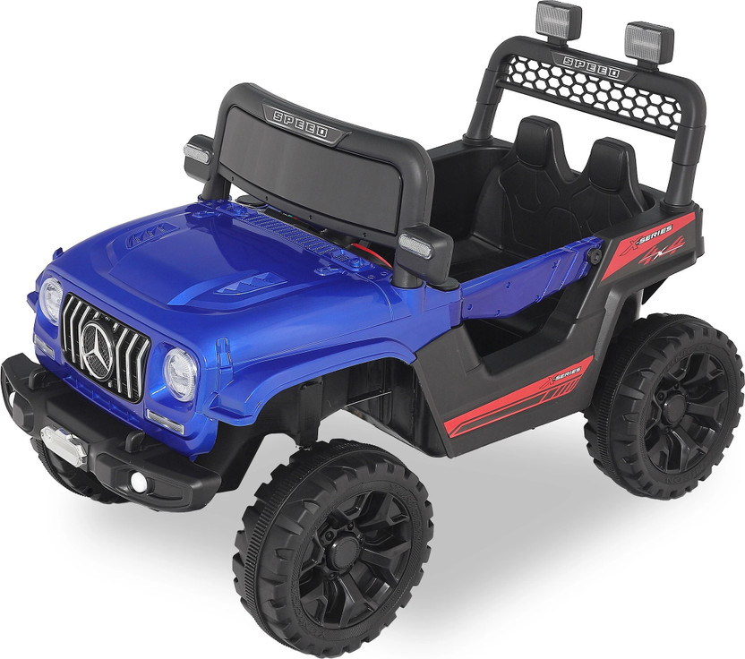 MINI CRUISERS Kids Premium G63 Painted Metallic Blue 4x4 Jeep Battery Operated Ride On(Blue)