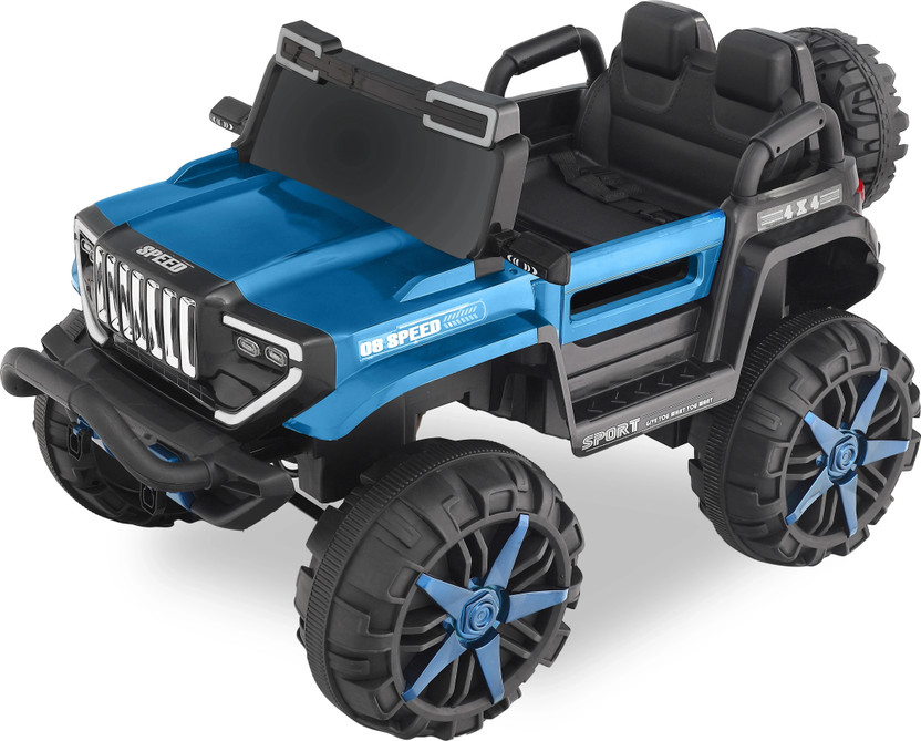 MINI CRUISERS Kids Premium BDQ 1200A METALLIC BLUE 4 x 4 Jeep Battery Operated Ride On(Blue)