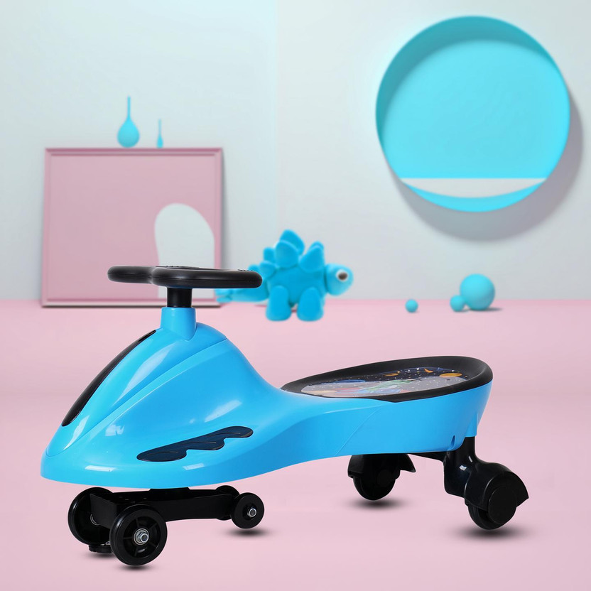 Miss & Chief Voyager-Dino Swing Car Rideon for kids, Magic car for Boys & Girls Rideons & Wagons Non Battery Operated Ride On(Blue)