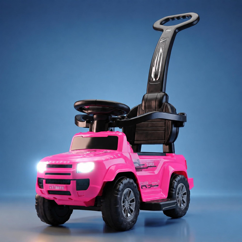 baybee Ride on Cars for Kids | Baby Push Ride ons Toys Car with Parental Handle Rideons & Wagons Non Battery Operated Ride On(Pink)