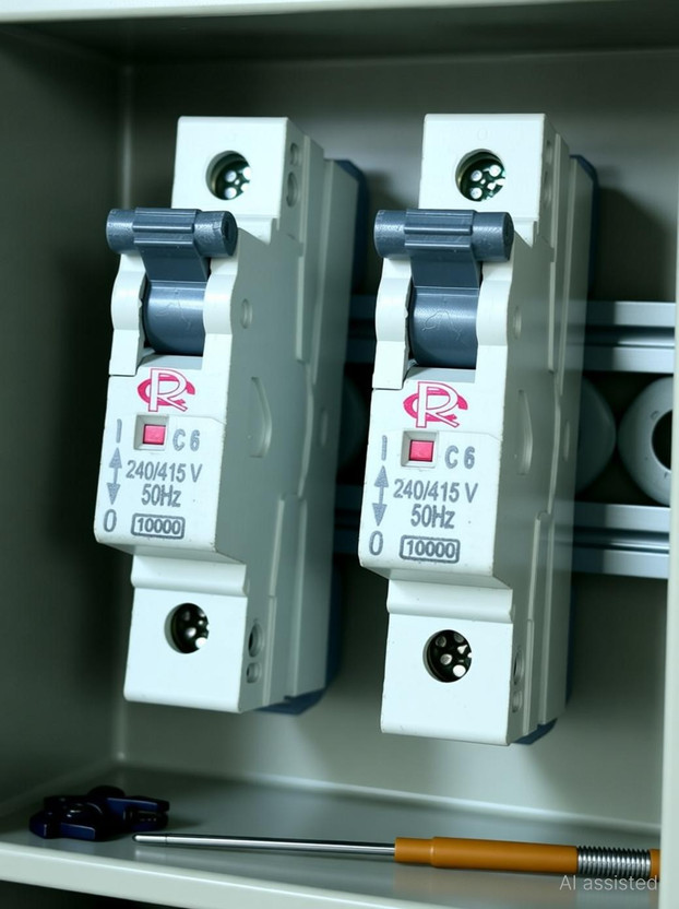 rc electric india 6A maintenance circuit breakers 6A MAINTENANCE CIRCUIT BREAKER (pack of 2) MCB(1)