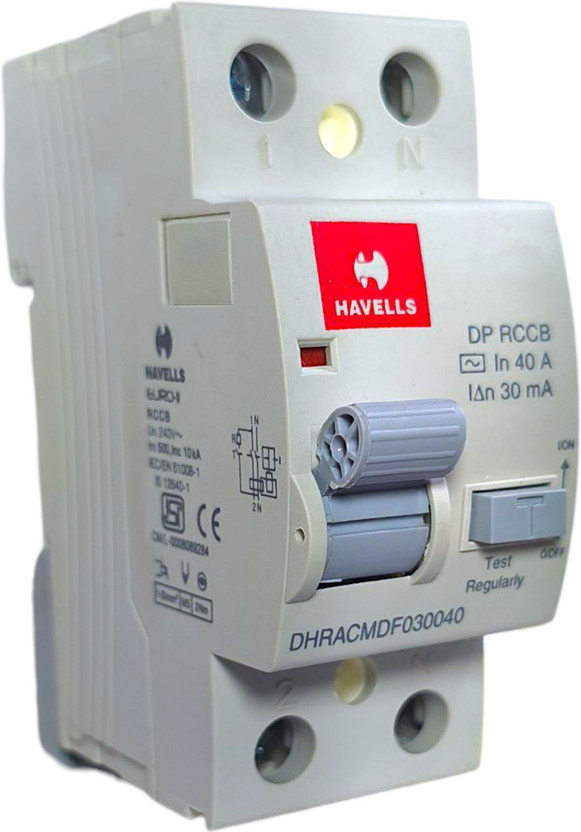 HAVELLS DP 40A 30mA EURO II DHRACMDF030040 MCB(2)