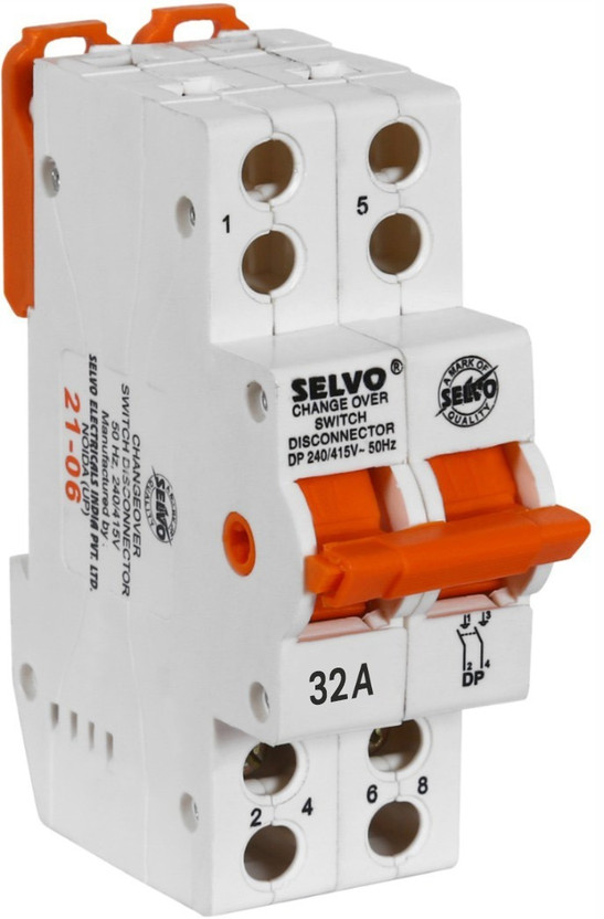 Selvo 32A DOUBLE POLE MINI CHANGEOVER DISCONNECTOR MCB(2)