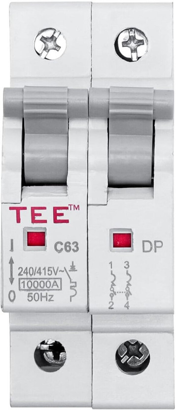 The Elite Electrotek MCB Double POLE 16 AMP 240V Miniature Circuit Breaker, Overload & Surge Protection, Home and Industrial Use MCB(2)