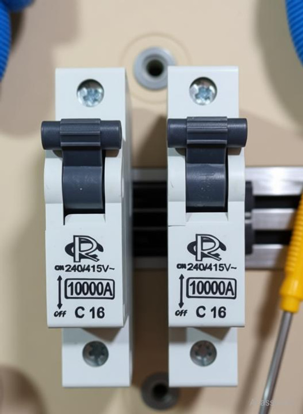 rc electric india 16A Miniature circuit breakers (pack of 2) 16A Miniature circuit breakers (pack of 2) MCB(1)
