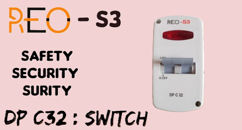 REO 32 Amp. DP MCB With Enclosure MCB Type Main switch with Home safe enclosure S3 MCB MCB(1)