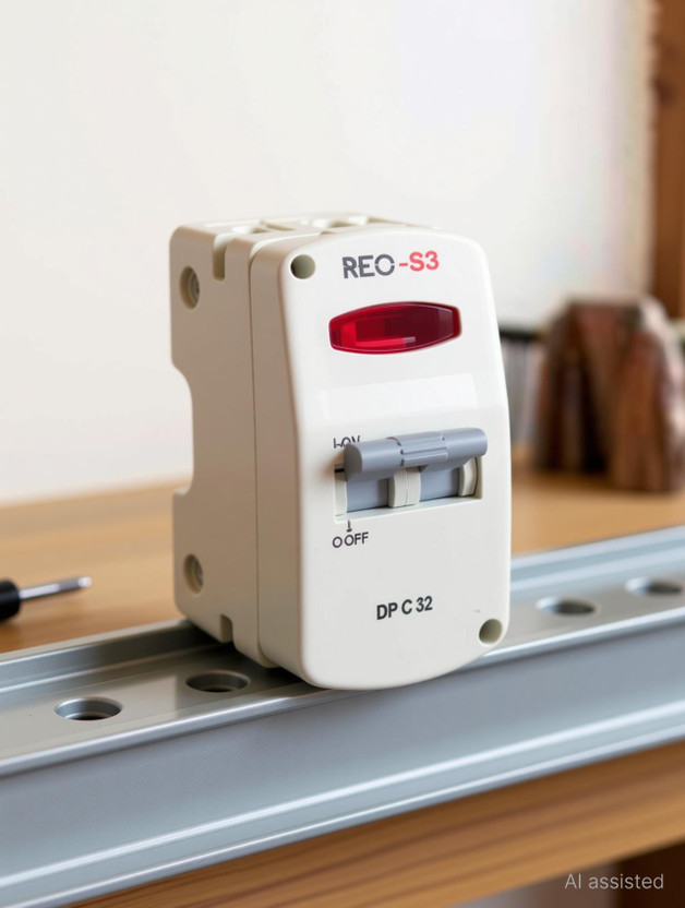 REO 32 Amp. DP MCB With Enclosure ! Main switch With Mcb Protected Main Switch S3 MCB MCB(1)