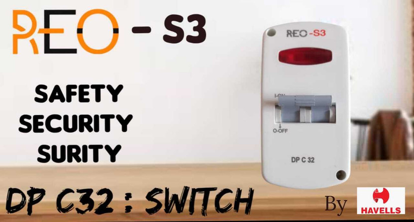 REO 32 Amp. DP MCB With Enclosure ! Main switch With Mcb Protected Main Switch S3 MCB MCB(1)