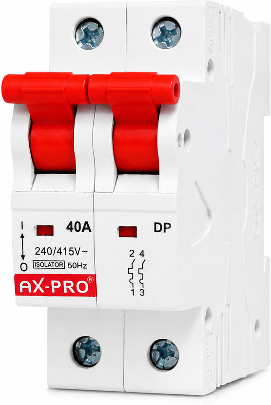 AX-Pro AX02POLE MCB Double Pole 40A C Curve 240V For Home, Office, Industries, Factory MCB(2)