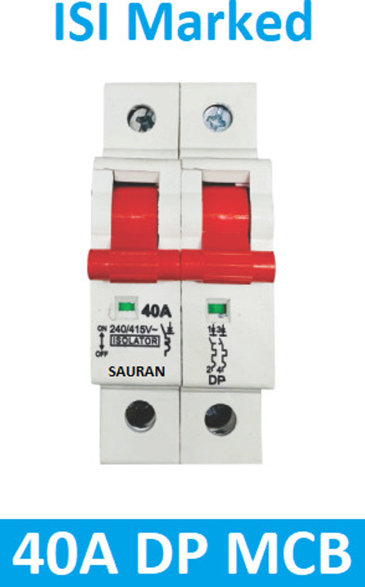 Sauran EAP216.1 ISI Marked 40A DP MCB Switch MCB(1)