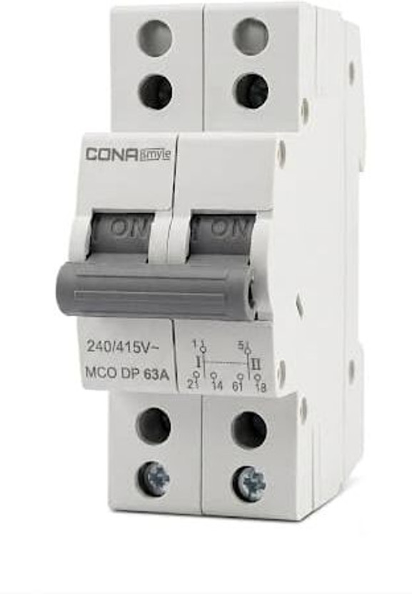 CONA Change Over Switch Circuit Breaker SafeTrip 40 Ampere Dual Pole MCB(2)