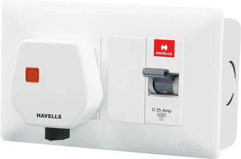 HAVELLS DBOXX PROTECTED SOCKET DHDMCSN0251025-Pk1 MCB(1)