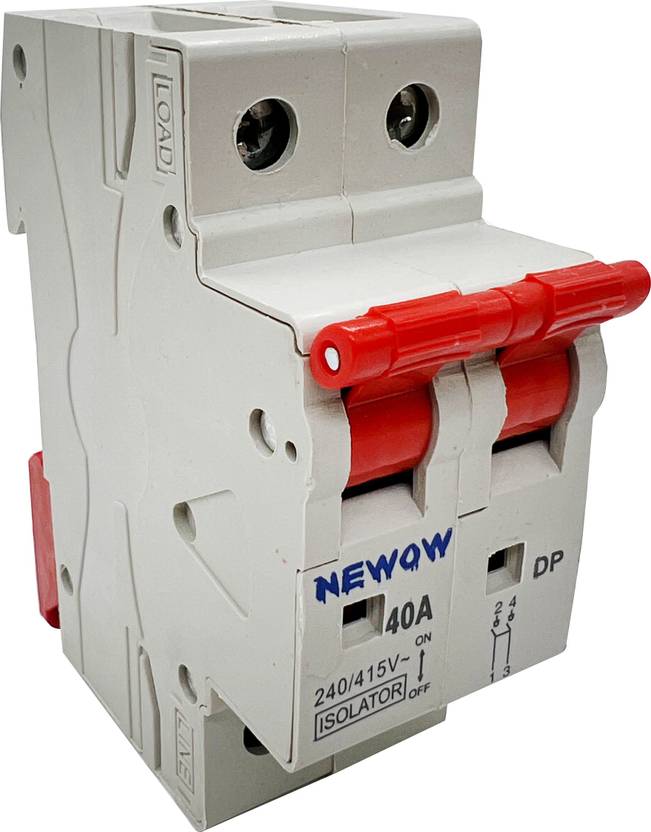 Newow MCB 40A Double Pole Isolator Price In India Buy 