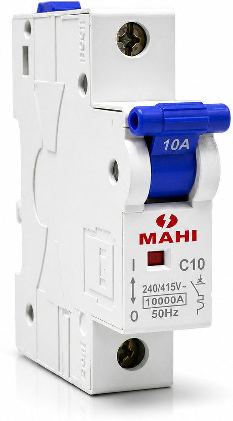 Jobber 10A SP MCB Single Pole C Curve 10kA 240V Circuit Breaker SP 10Amp MCB-1 MCB(1)