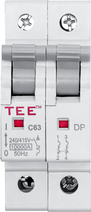 The Elite Electrotek Double Pole MCB Circuit Breaker,240V AC,Overload Protection, Home and Industrial MCB DOUBLE POLE 20 AMP MCB(2)