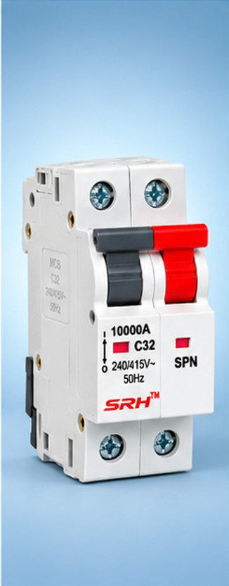SM ENTERPRISESS 32A SP+N MCB Circuit Breaker C Curve 240V Safety Protection Switch 32A 2 Pole MCB MCB(2)
