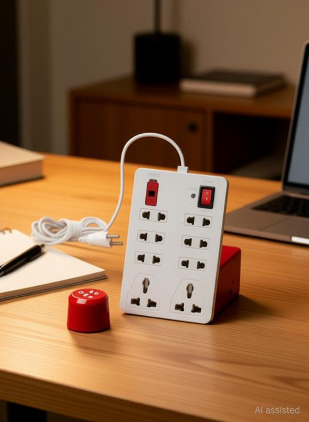 LifoDora LifoDora 8 SOCKET 2 SWITCHES EXTENSION CORD/ EXTENSION BOARD FGd39 Power Plug(White) - Flipkart Deal