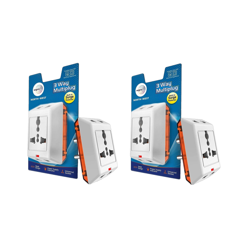 Wipro Wipro North West Way Multiplug_2 North-West 3-Way Multi Plug Three Pin Plug(White) - Flipkart Deal
