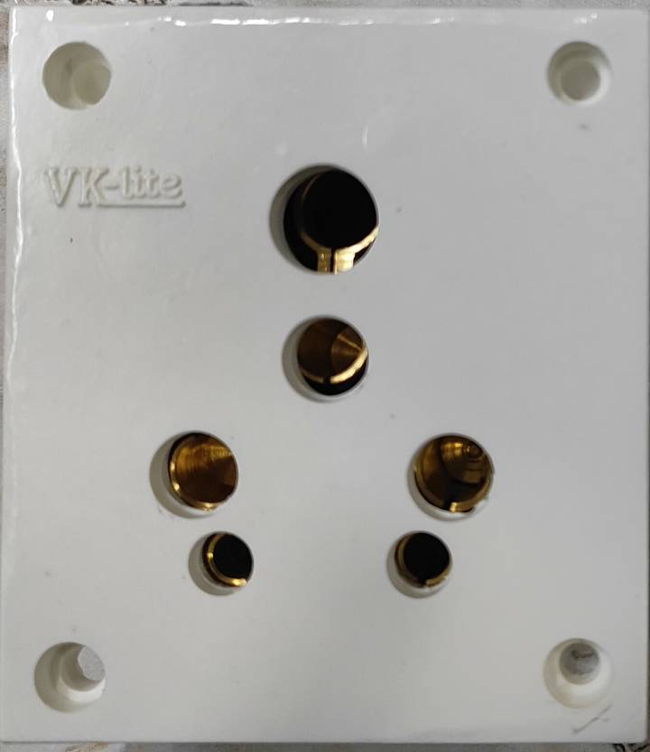 VKLITE 16 Amp Power Socket 5 Pin, 4 Nut 16 A Five Pin Socket Price in