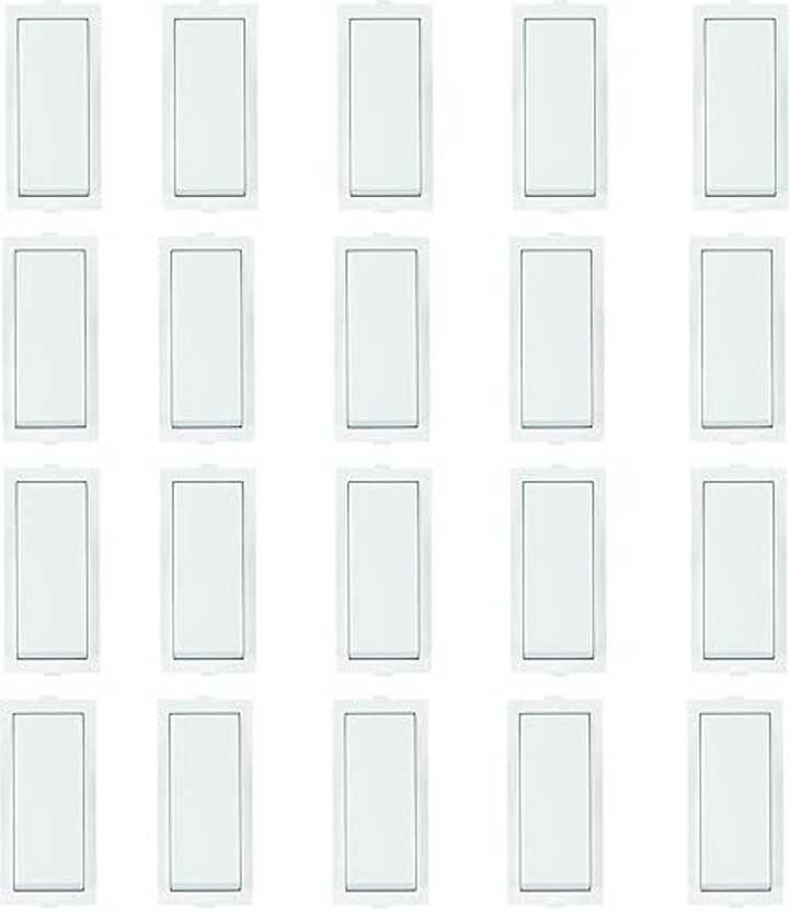 CANDLE CANDLE Modular Roma Fitting 5amp. One Way Switches 5 A One Way Electrical Switch(Pack of 1 Number of Switches - 20) - Flipkart Deal