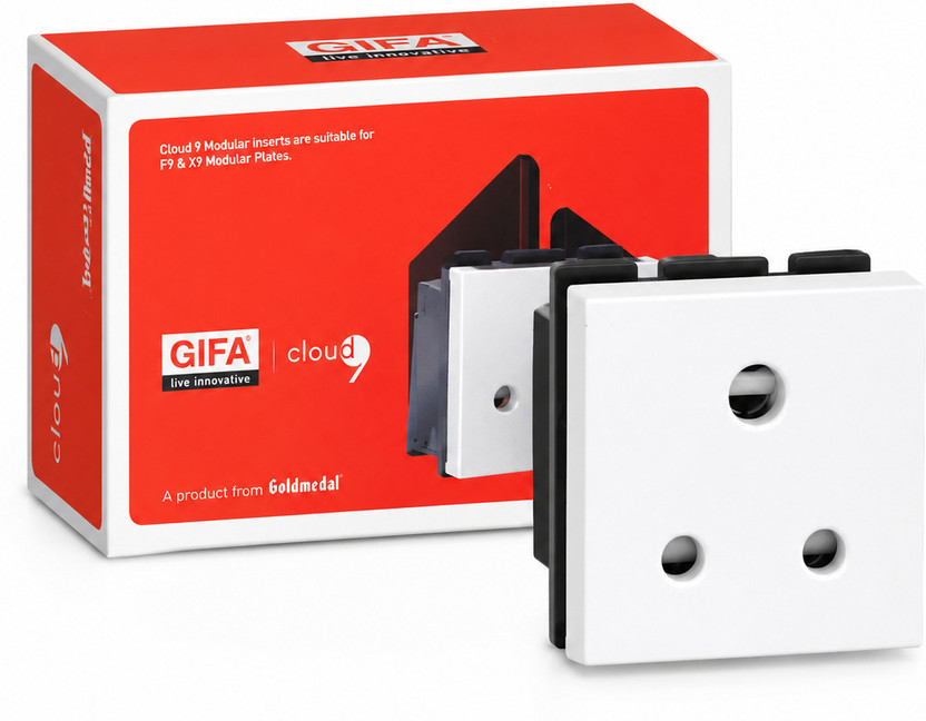 Goldmedal modular socket 6A 6 A One Way Electrical Switch(Pack of 1 Number of Switches - 10)