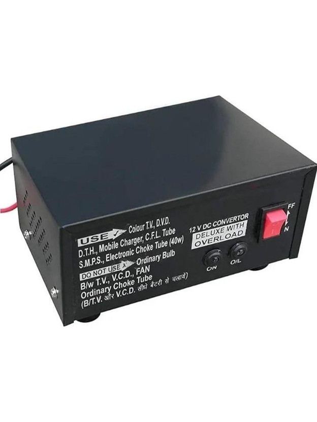 GoodsBazaar GoodsBazaar 100 Watt 12V DC to AC Converter Inverter Worldwide Adaptor(Black) - Flipkart Deal