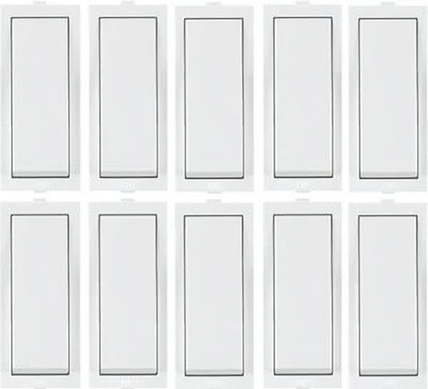 CANDLE Modular Roma Fitting 5amp. One Way Switches 5 A One Way Electrical Switch(Pack of 1 Number of Switches - 10)
