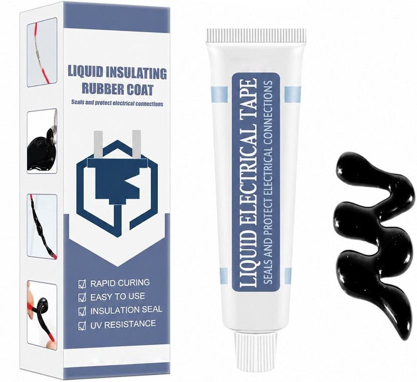 Velmi Velmi Rubber Tape 50ml Liquid Electrical Tape, Waterproof Wire Insulation Sealant(Black) - Flipkart Deal