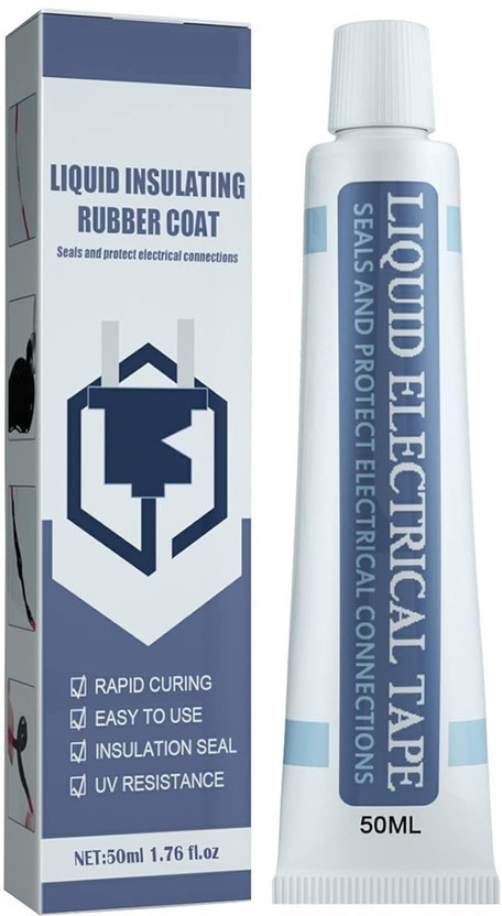 Velmi Velmi Rubber Tape 50ml Electrical Liquid Sealant, Waterproof Flexible Insulation Tape(Black) - Flipkart Deal