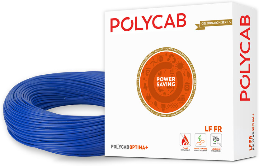 Polycab Optima Plus 0.75 sq/mm Blue 90 m Wire(Blue)