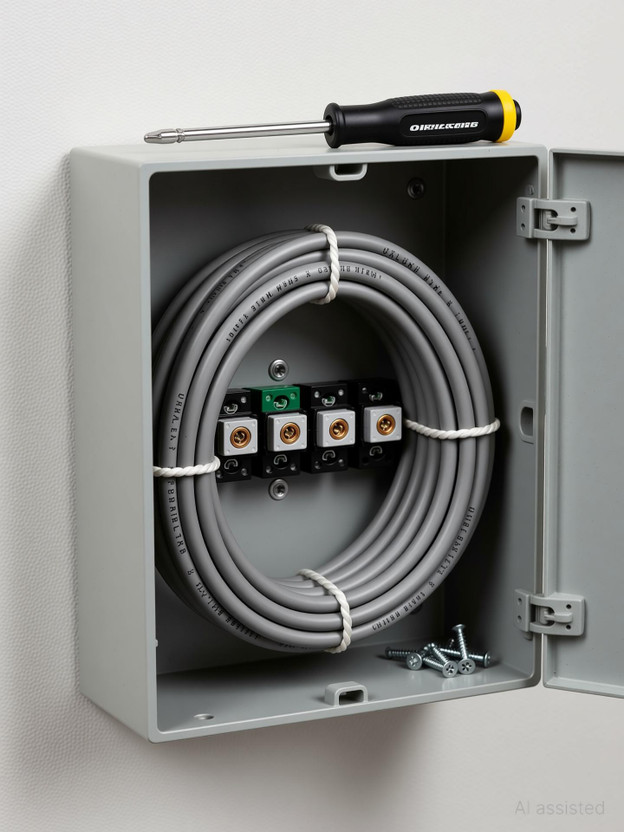 Oxcord 2 core Round Copper Wires .75mm Domestic Industrial Electric Connections-(2 MTR) 5 sq/mm Grey 6.56 ft. Wire(Grey)