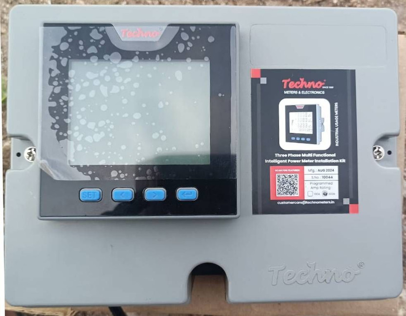 TECHNO TECHNO TMCB 025 KIT - THREE PHASE MULTIFUNCTIONAL PANEL KIT METER - 200 A - 96 x 96 mm LCD Display - Flipkart Deal