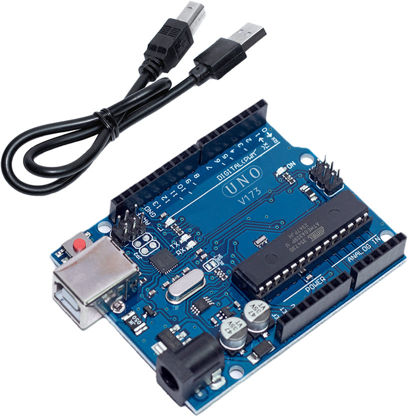 Cirkitronix Uno R3 DIP Board Compatible with Arduino | USB Cable Included | Micro Controller Board Electronic Hobby Kit