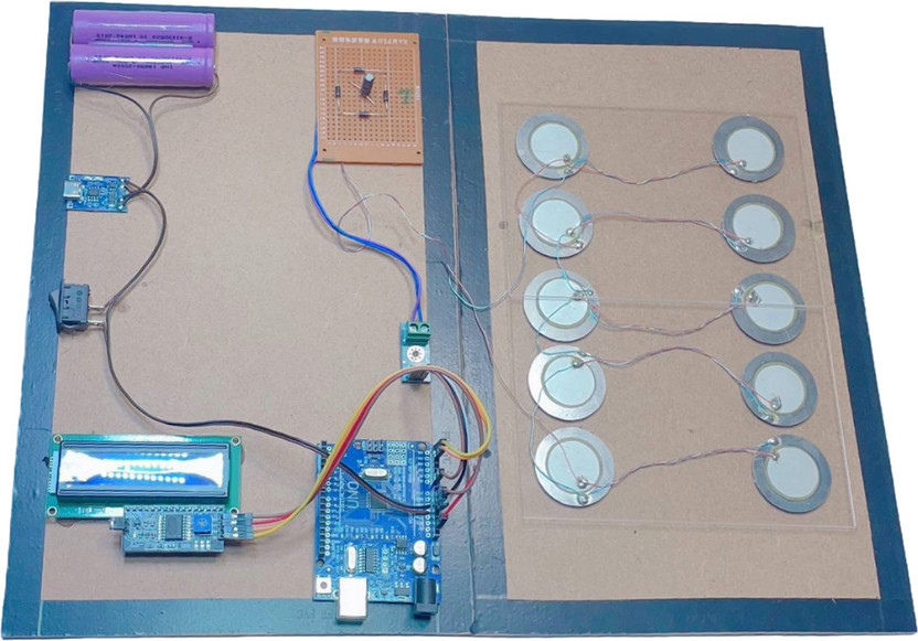 Mechanic37 Footstep Power Generation Complete Project For Student With Project Report Educational Electronic Hobby Kit