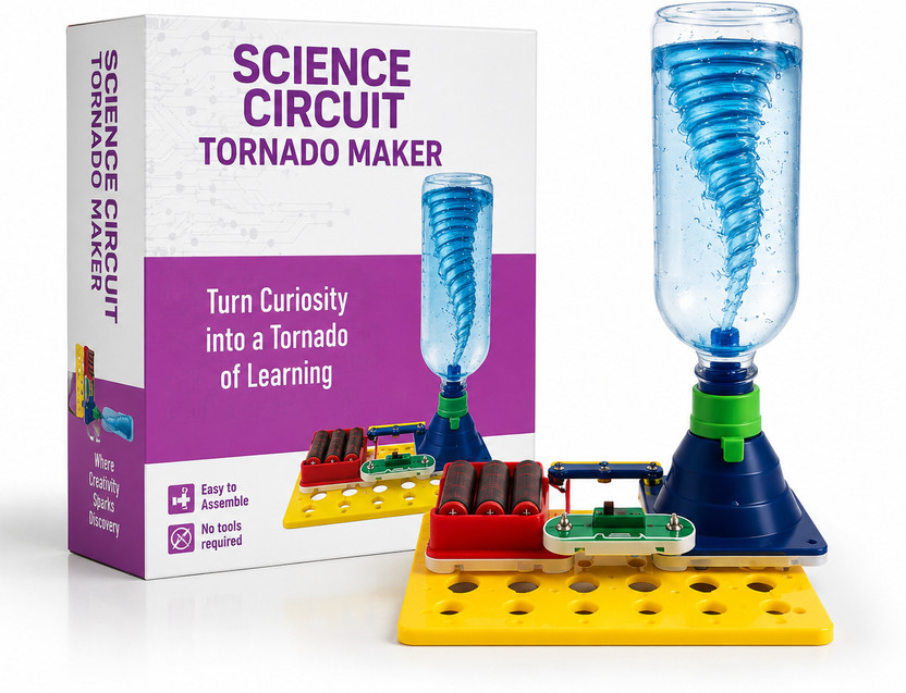Ratnas Ratnas Ratna's Science Circuit Tornado Maker STEAM Kit, DIY Science Experiment Kit Educational Electronic Hobby Kit - Flipkart Deal