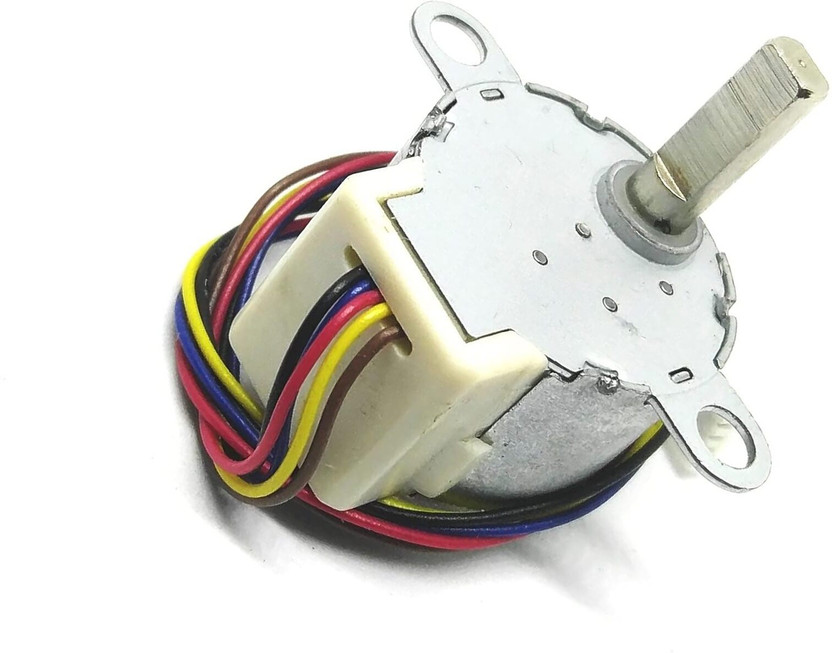 InventoSales 12V DC CNC Reducing Stepping Stepper Motor 0.6A 7 Kg-cm 24BYJ48 Silver Automotive Electronic Hobby Kit