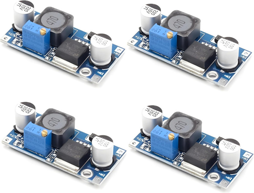 Flipkart S K Emporium LM2596 DC-DC Buck Converter 3A Adjustable Step Down Module (Pack of 4) Electronic Components Electronic Hobby Kit - Flipkart Deal
