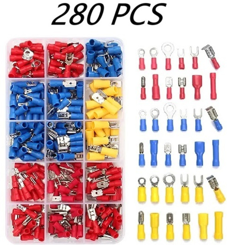 EASTRA 280 PCS Insulated Wire Electrical Connectors Assortment Electronic Components Electronic Hobby Kit