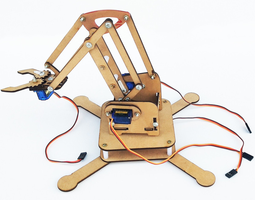 Electrobot Electrobot Servo Robotic Arm DIY Kit Educational Electronic Hobby Kit - Flipkart Deal