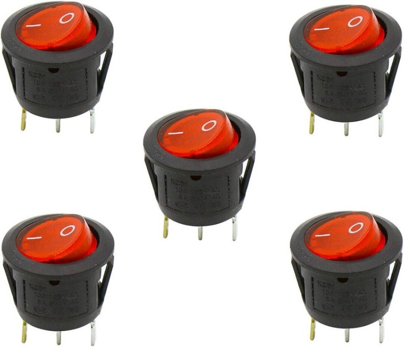 R&D New "Round Rocket 3-Pin Switch - Stylish and Durable Electrical Switch Pack Of Electronic Components Electronic Hobby Kit