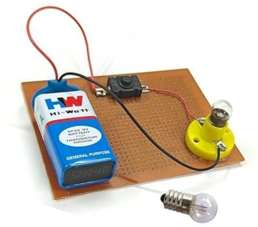 ERHIndia Simple Electric Circuit Class 6,7,8 Project - Learning Toy Kit Working Model(Multicolor)