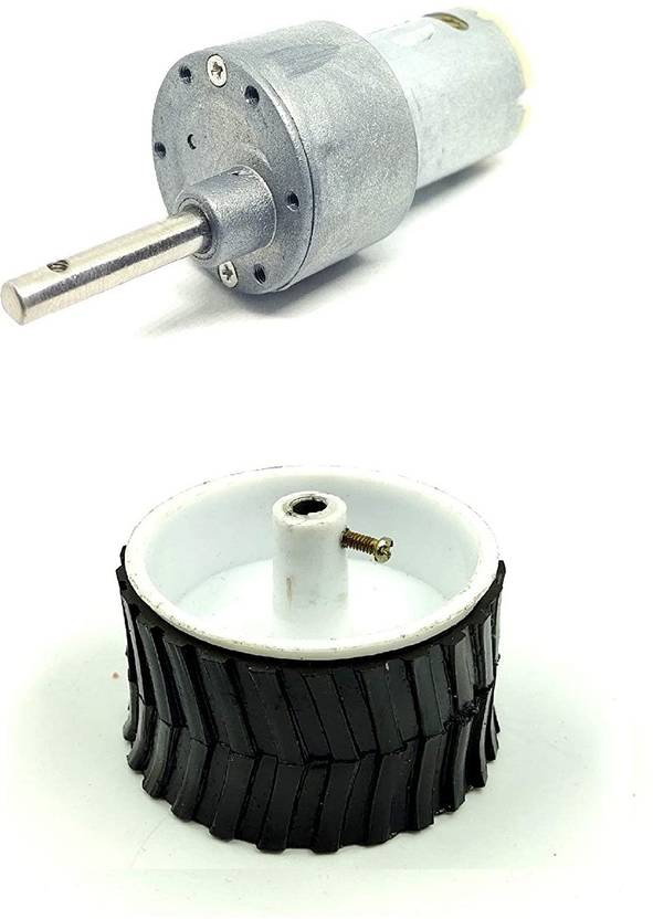 INVENTO 1pcs 12v 10 Kgcm 30RPM Side Shaft Torque Geared DC Motor with