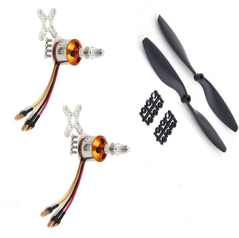 INVENTO 2Pcs 1800KV BLDC Brushless Motor + 1245 12x4.5 12 inch