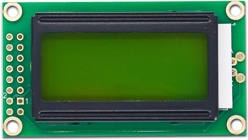 Electronic Spices 8 x 2 Yellow/Green color LCD display module (JHD571M6 ...