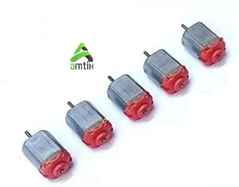 AMTIX 5 Pcs Small Electric Toy Motor Kit to 6V DC Electric motor Motor Control Electronic Hobby Kit