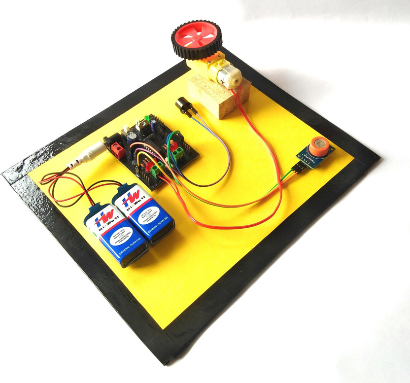 SR ROBOTICS SR Robotics Inspire Award Project | Automatic Engine locking System Educational Electronic Hobby Kit