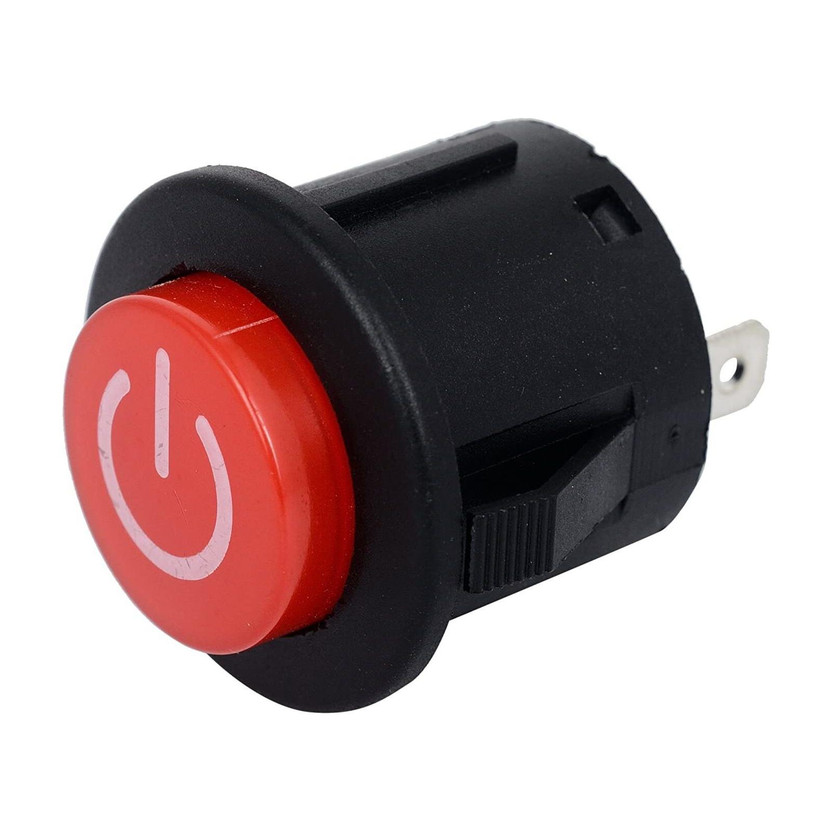 SYMFONIA 6V-12V AD2212 Round Push Button Kids Car, E-Bike Starter On Off Power Switch Electronic Components Electronic Hobby Kit
