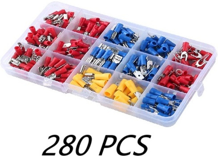 SG Flash HIGH QUALITY 280 PCS Insulated Wire Electrical Connectors Assortment Electronic Components Electronic Hobby Kit